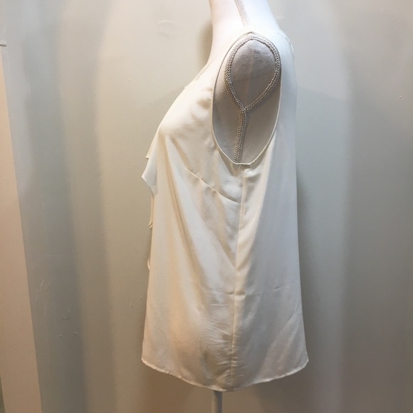 Antonio Melani Asymmetrical Ruffle Silk Top - Picture 4 of 8